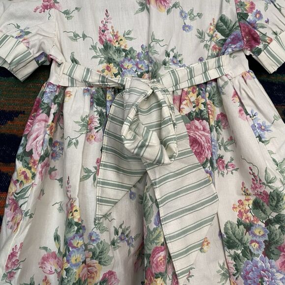 Vintage Sarah Kent Fancy Party Dress. Size 4T. USA. Polycotton. Pockets. 1980's. - Picture 9 of 16